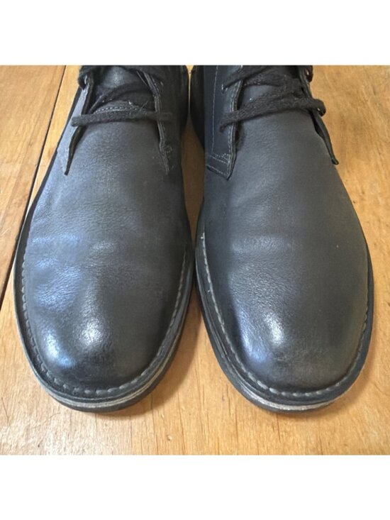 Clarks Originals Desert Mali Black Leather Lace Up Ankle Boots Men\'s Size 11M main image 4
